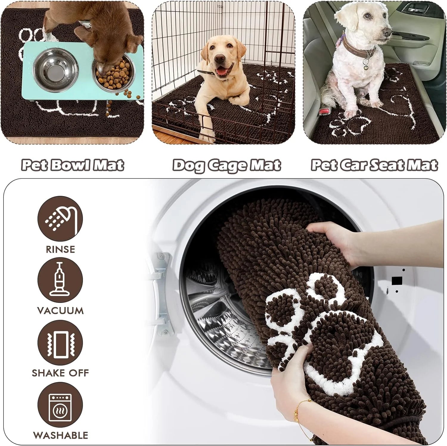 PawPrint™ Ultra-Soft Washable Door Mat
