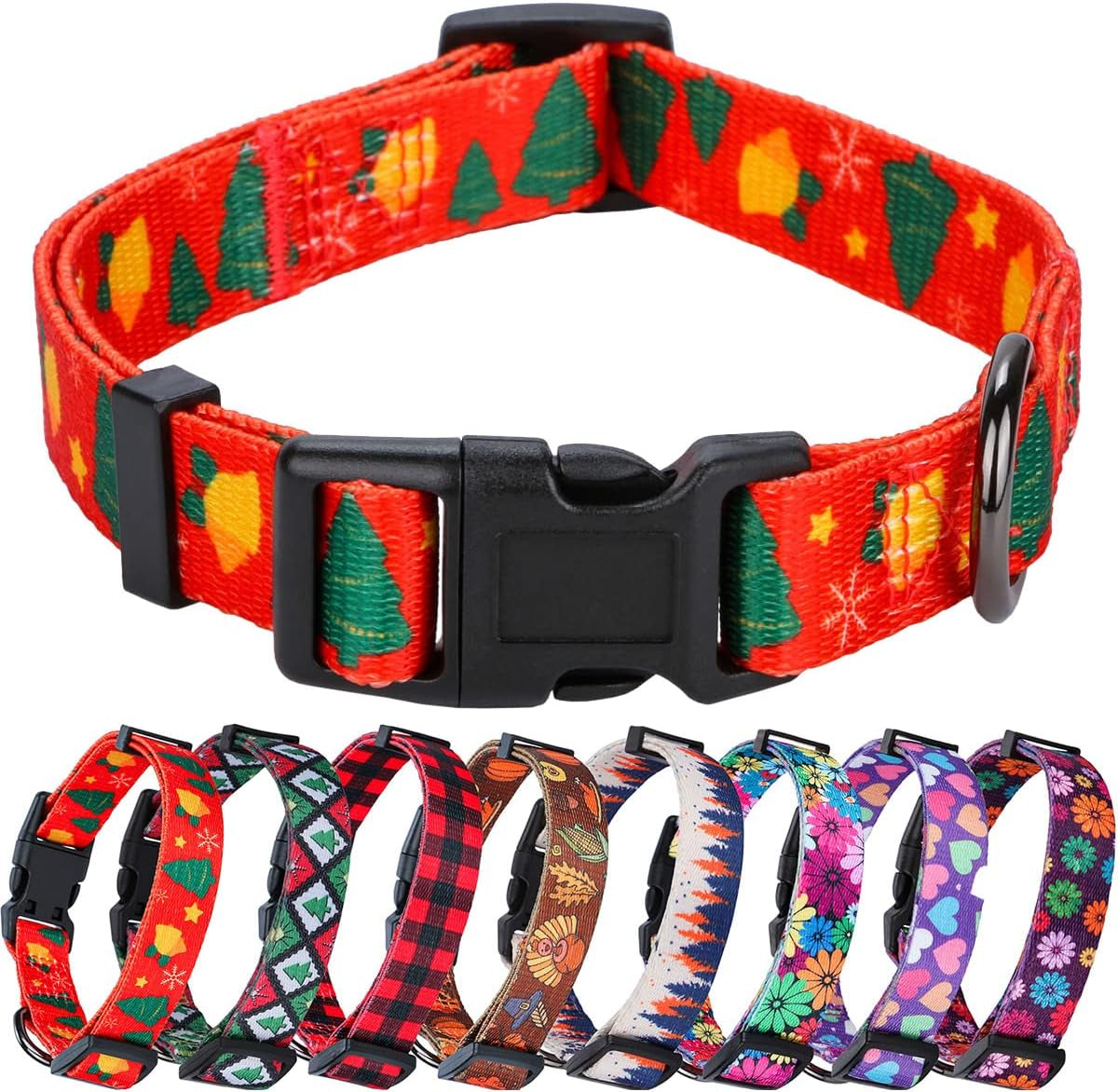 BlossomPaws™ Adjustable Violet Dog Collar