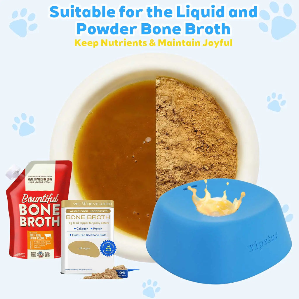 Yipetor OrbitLick™ Slow Feeder Bowl – Interactive Rolling Ball Liquid Lick Mat for Dog Enrichment & Nutrition