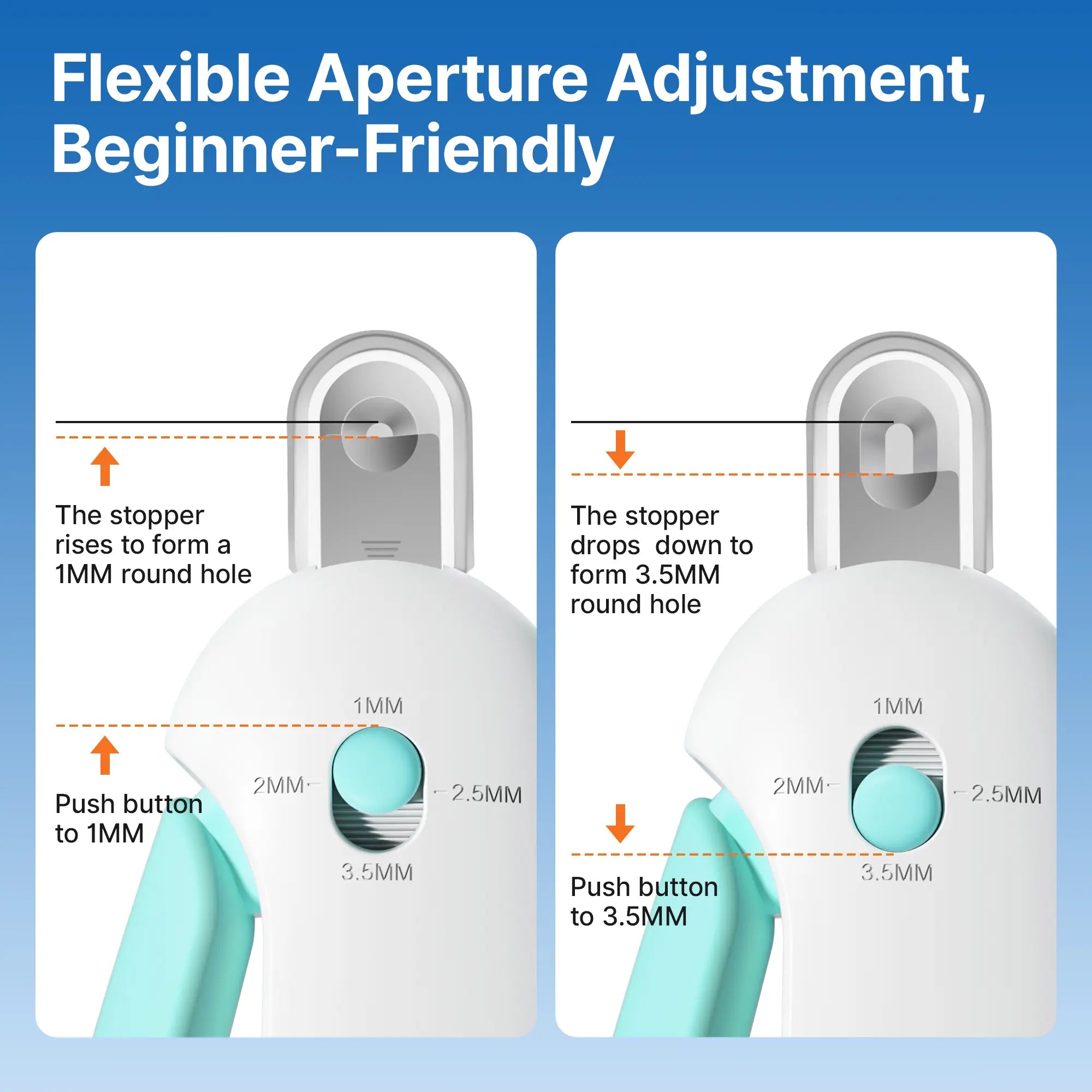 Potaroma 4-in-1 Adjustable Cat Nail Clipper – Safe Anti-Splash Claw Trimmer with Hidden Nail File