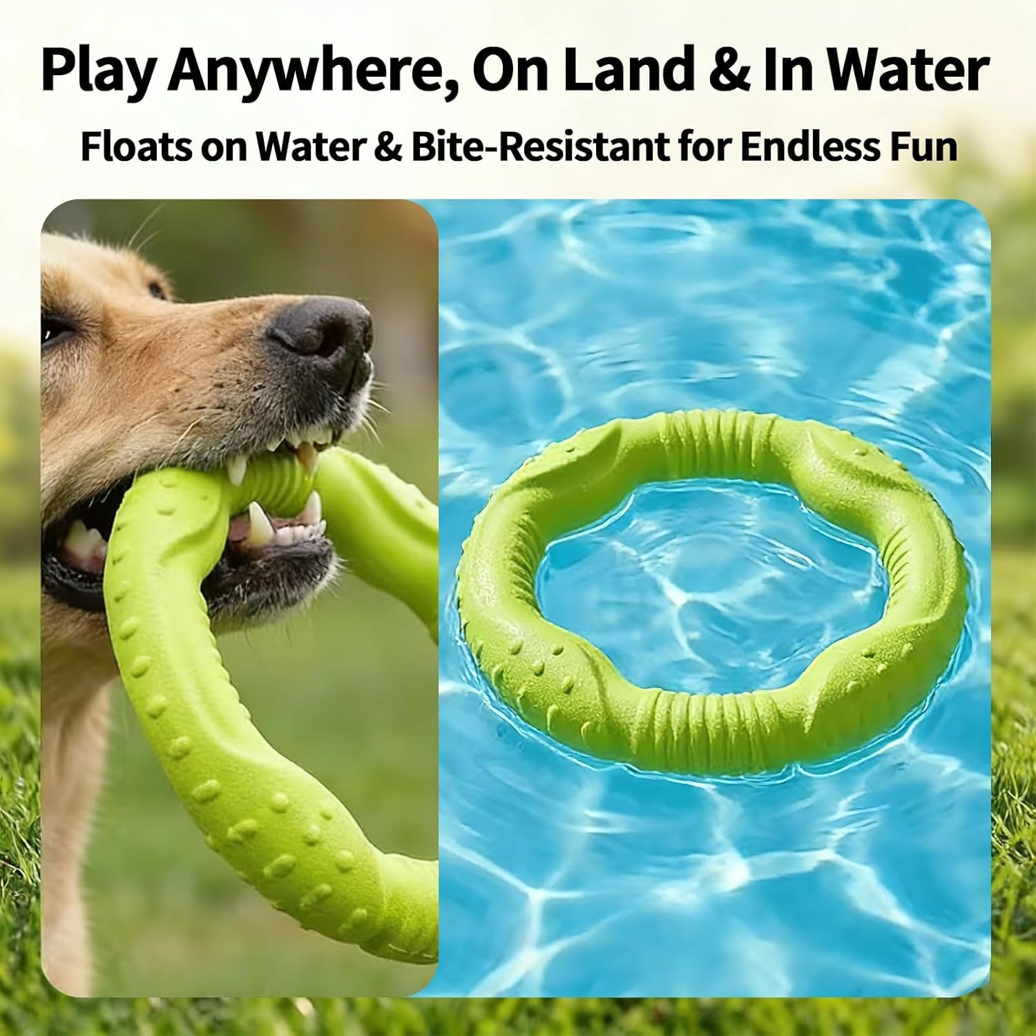 Durable Lightweight Floating Ring & Flying Disc