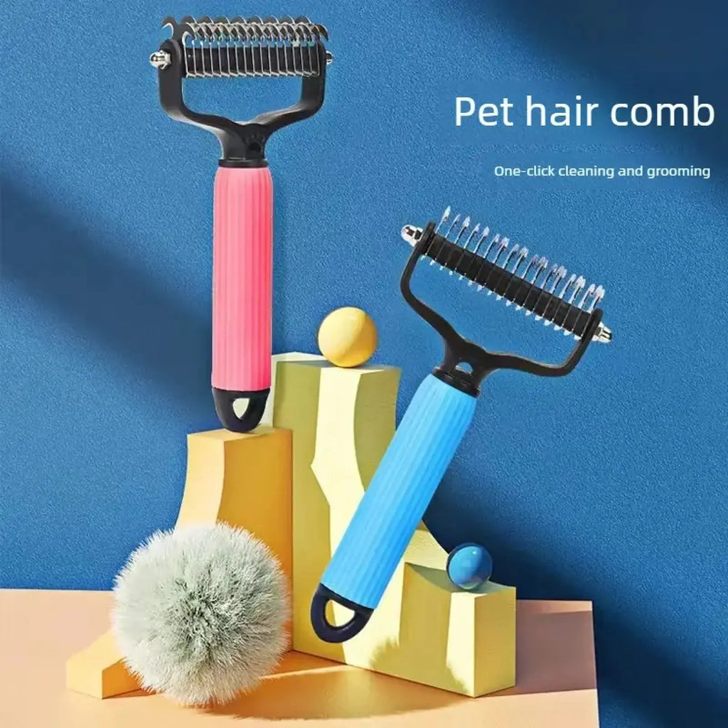 The ProGroom™ Professional Undercoat Rake – Double-Sided Dematting & Deshedding Comb for Dogs