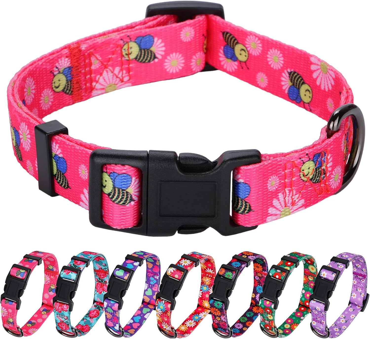 BlossomPaws™ Adjustable Violet Dog Collar