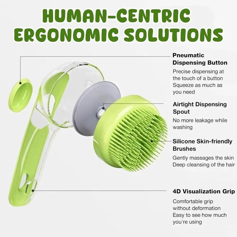 HydroSlick™ 2-in-1 Pet Bath & Grooming Brush