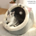 The SnuggleSprout™ Thermal Cat Cave – Ultra-Soft Fleece Pet Bed with Cute Animal Ears