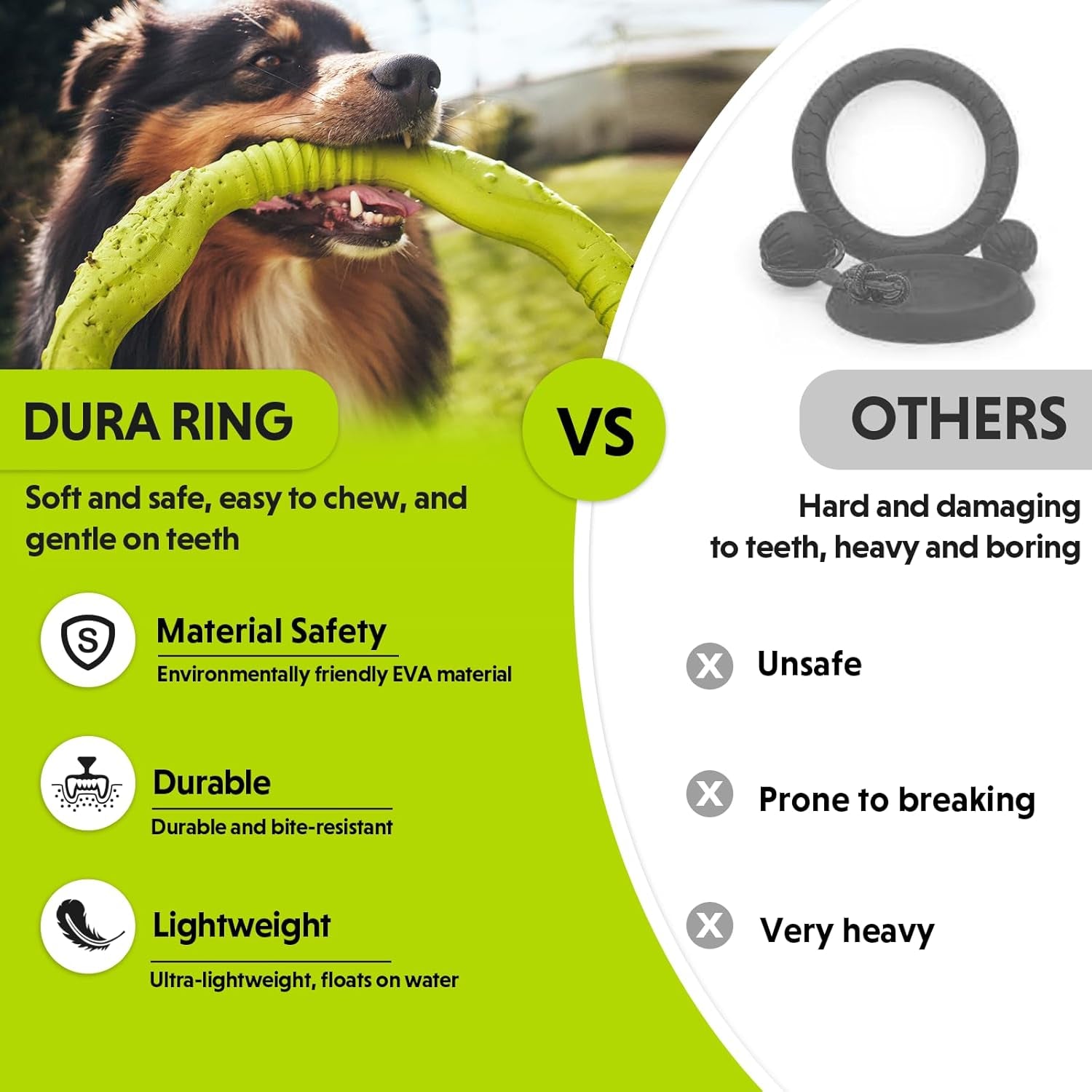 Durable Lightweight Floating Ring & Flying Disc