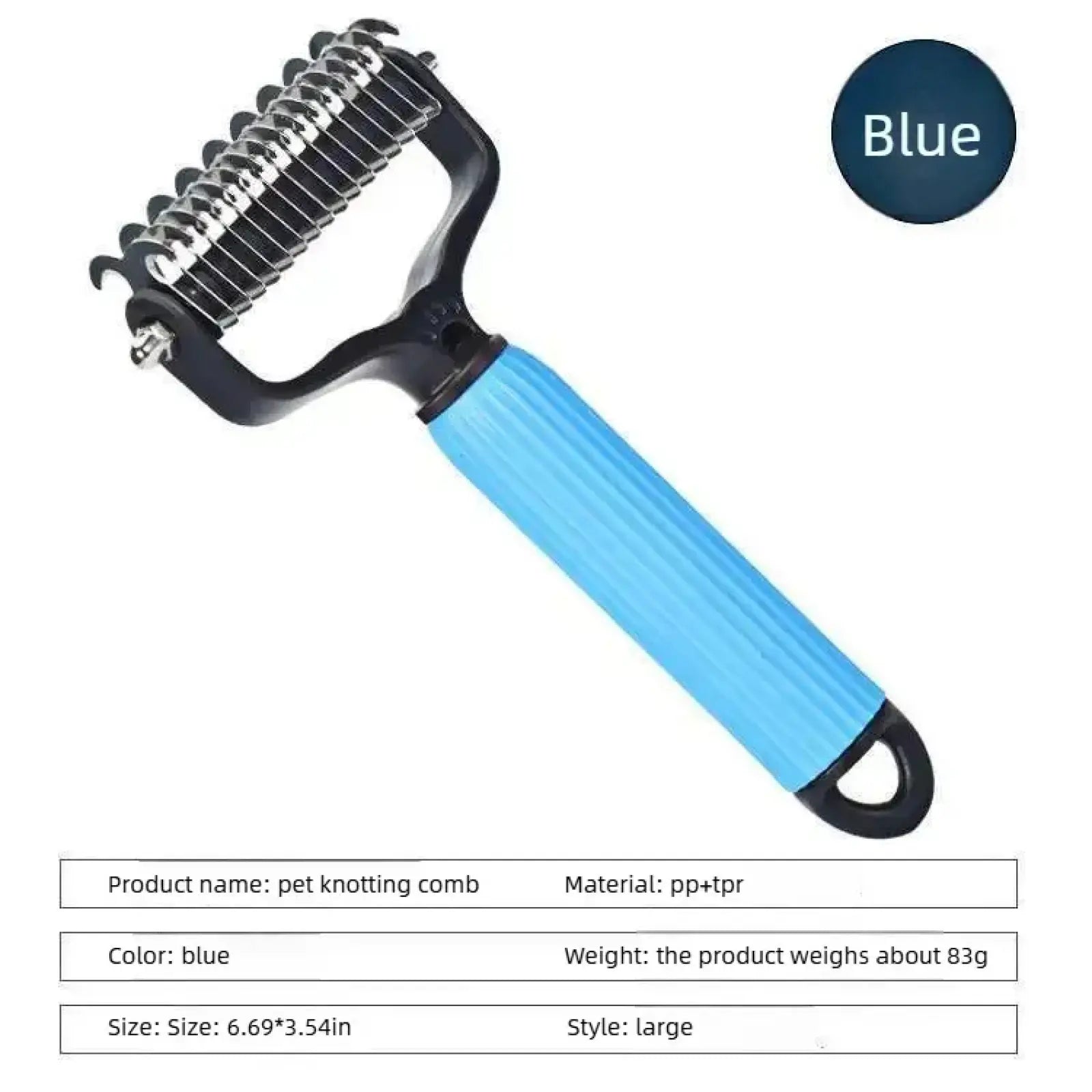 The ProGroom™ Professional Undercoat Rake – Double-Sided Dematting & Deshedding Comb for Dogs