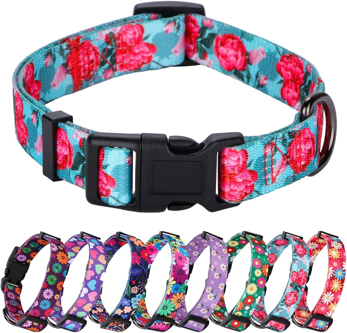 BlossomPaws™ Adjustable Violet Dog Collar