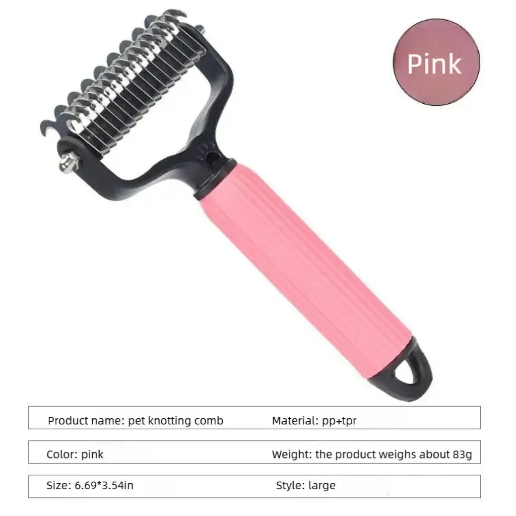 The ProGroom™ Professional Undercoat Rake – Double-Sided Dematting & Deshedding Comb for Dogs
