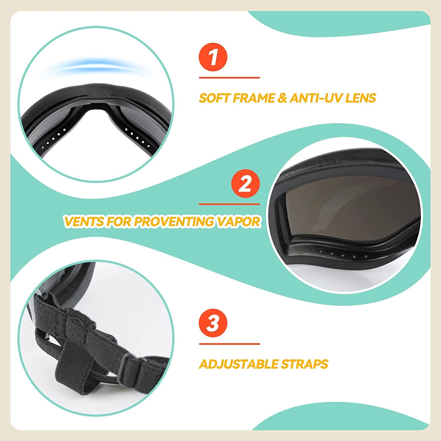 Eye Protection Goggles for Dogs 