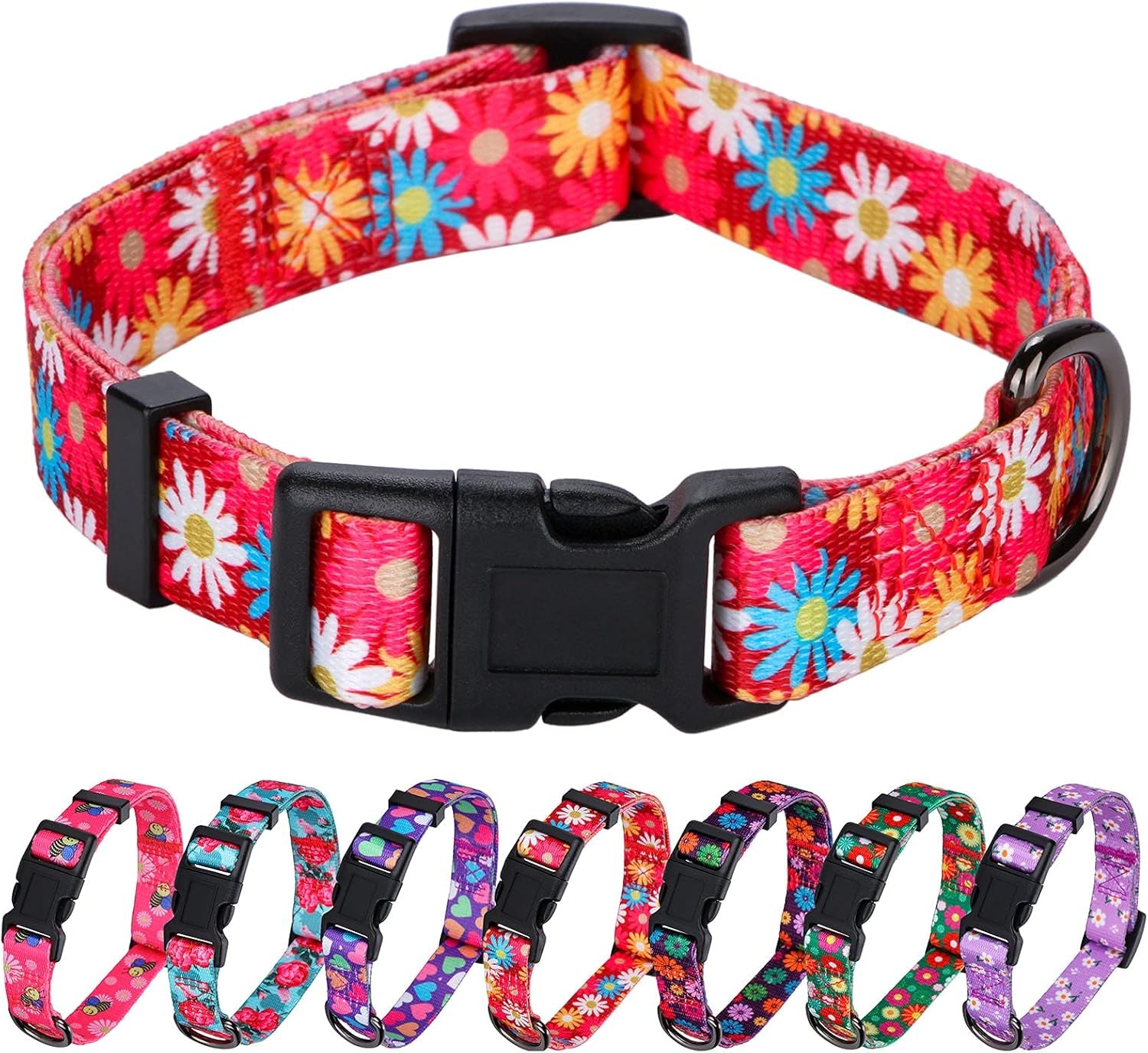 BlossomPaws™ Adjustable Violet Dog Collar