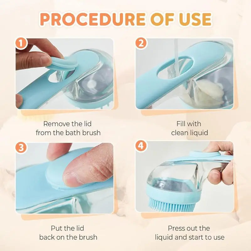 HydroSlick™ 2-in-1 Pet Bath & Grooming Brush