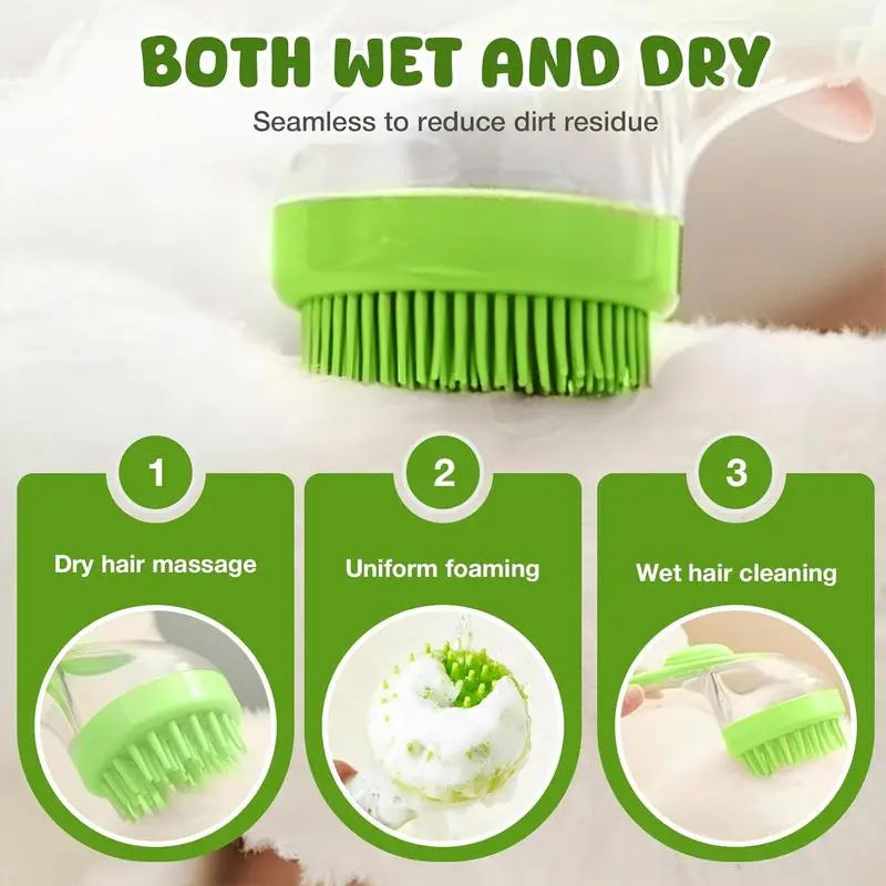 HydroSlick™ 2-in-1 Pet Bath & Grooming Brush