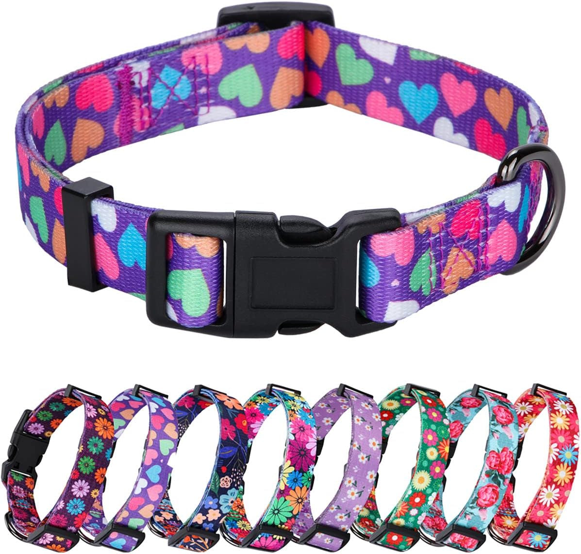 BlossomPaws™ Adjustable Violet Dog Collar