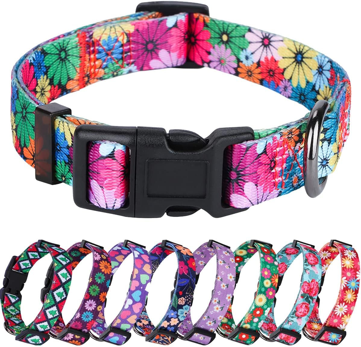 BlossomPaws™ Adjustable Violet Dog Collar