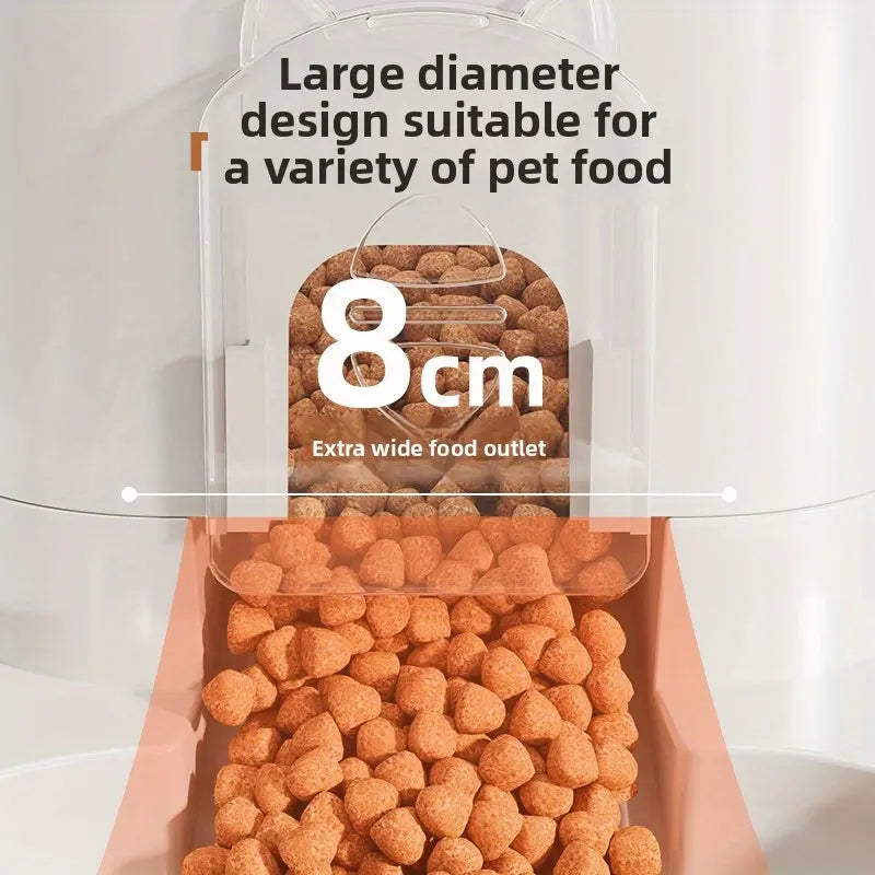 The PureFlow™ 2-in-1 Pet Feeder & Waterer – Gravity-Fed Food Basin & Automatic Dispenser