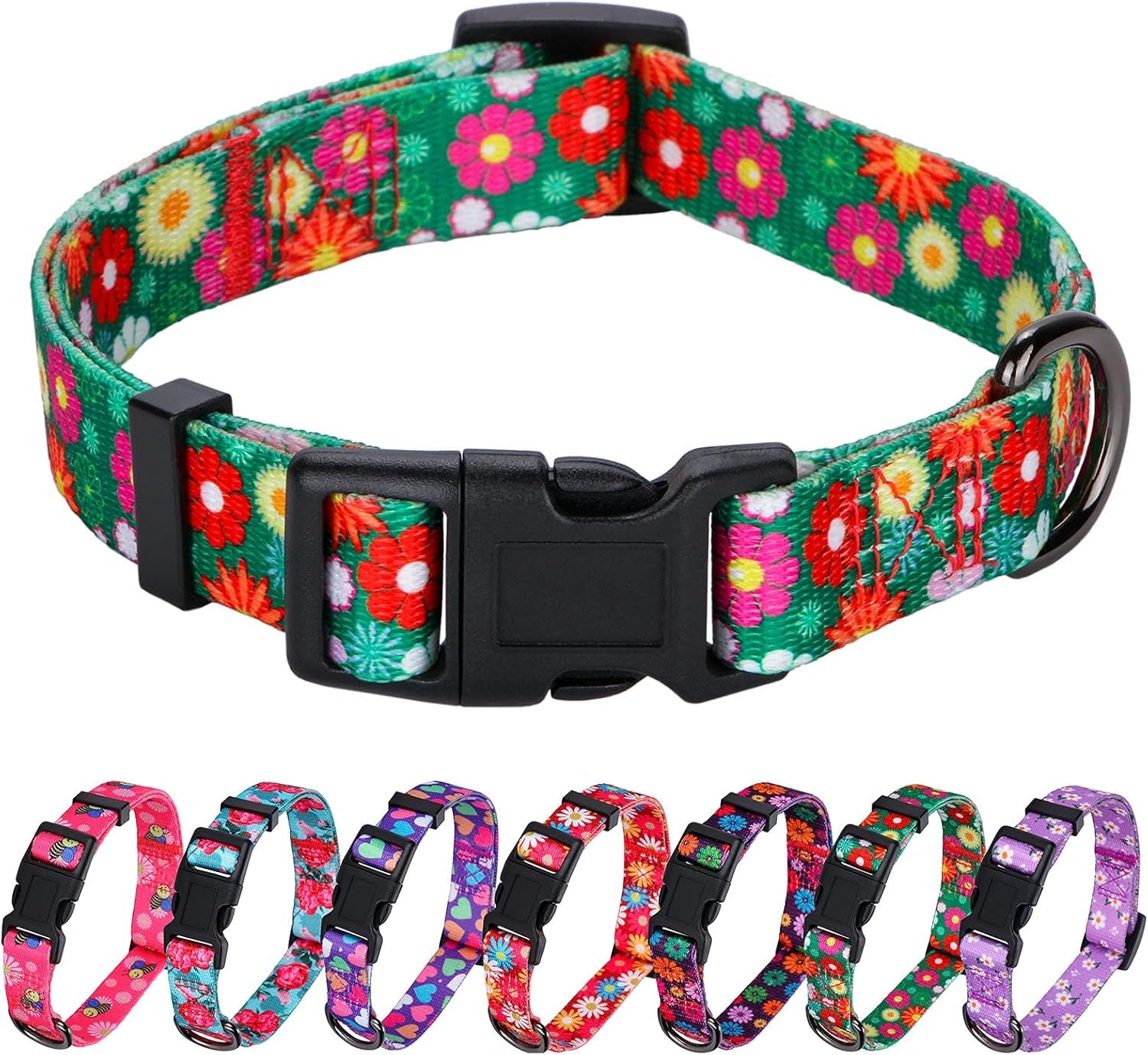 BlossomPaws™ Adjustable Violet Dog Collar